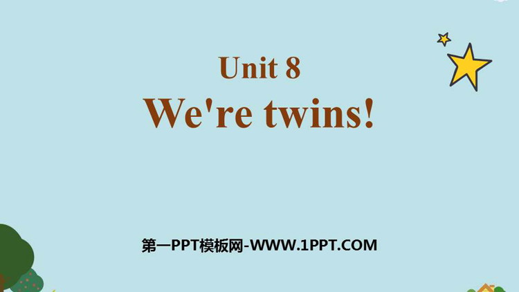 《We're twins》PPT课件-预览图01
