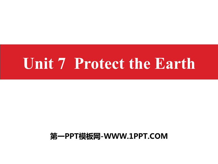 Protect the EarthPPTd