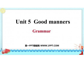 Good mannersGrammar PPTn