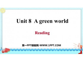 A green WorldReading PPT}n