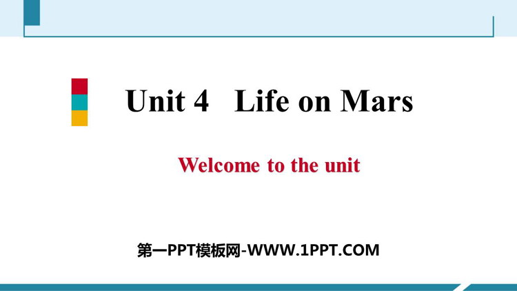 Life on MarsWelcome to the unit PPTϰμ