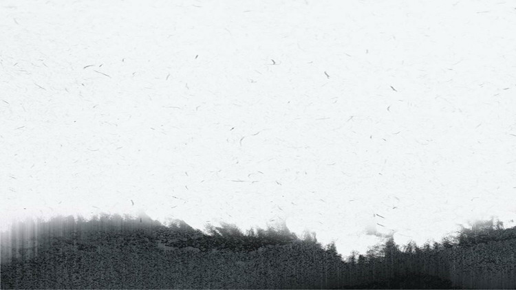 灰色雅致水墨中国风PPT背景图片
