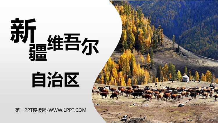 《新疆维吾尔自治区》PPT免费课件-预览图01