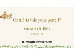 Is This Your Pencil?SectionB PPT(1ʱ)