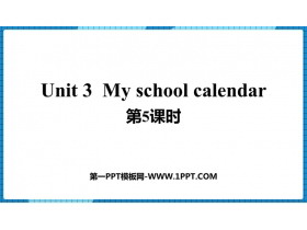 My school calendarPPTn(5nr)