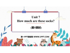 《How much are these socks?》PPT课件(第5课时)