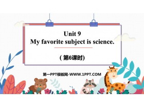 My favorite subject is sciencePPTμ(6ʱ)
