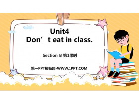 Don't eat in classSectionB PPTn(1nr)