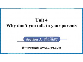 Why don't you talk to your parents?Section A PPTμ(1ʱ)