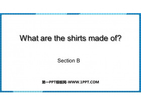 What are the shirts made of?SectionB PPTμ