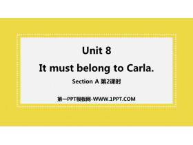 It must belong to CarlaSectionA PPT(2ʱ)