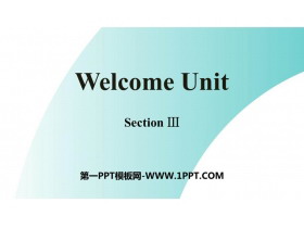 Welcome UnitSection PPTn