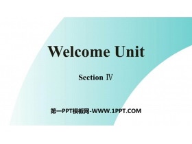 Welcome UnitSection PPTn