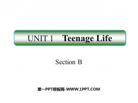 Teenage LifeSectionB PPTμ