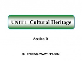 Cultural HeritageSectionD PPTd