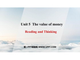 《The Value of Money》Reading and Thinking PPT�n件