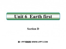 Earth firstSectionD PPTμ