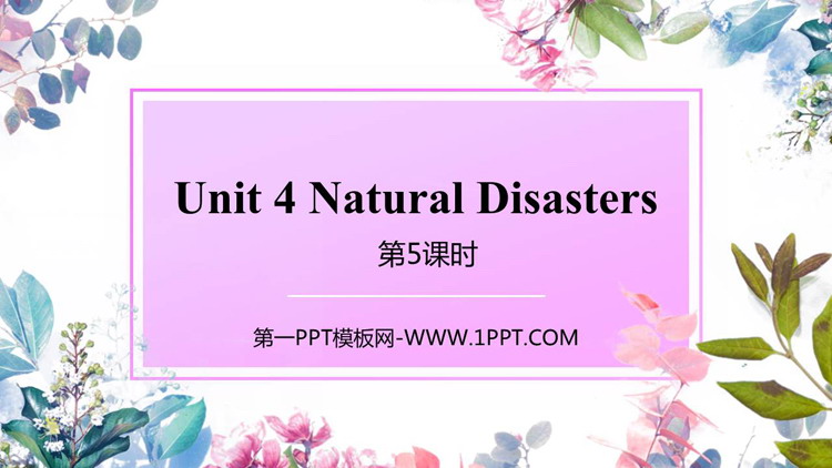 Natural disastersPPTd(5nr)