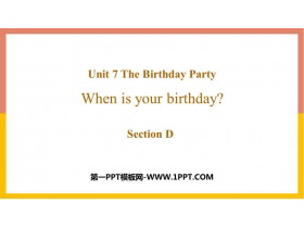 When is your birthday?SectionD PPTn