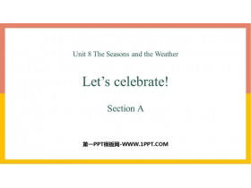 Let's celebrateSectionA PPTμ