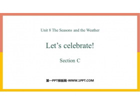 Let's celebrateSectionC PPTμ