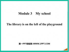 The library is on the left of the playgroundPPTѿμ(1ʱ)