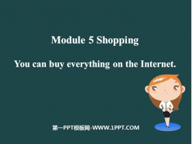 You can buy everything on the InternetShopping PPTѿμ