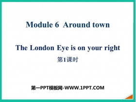 The London Eye is on your rightaround town PPTμ(1ʱ)