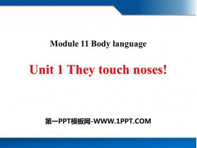 They touch nosesBody language PPT|n
