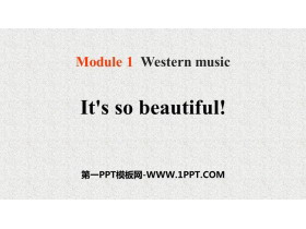 It's so beautifulWestern music PPT