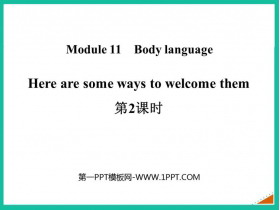 Here are some ways to welcome themBody language PPTμ(2ʱ)