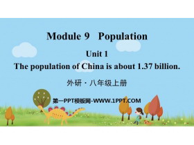 The population of China is about 1.37 billionPopulation PPTƷμ