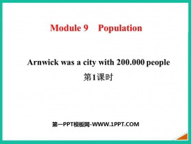 Arnwick was a city with 200.000 peoplePopulation PPTμ(1ʱ)