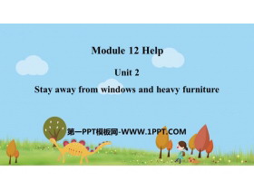 Stay away from windows and heavy furnitureHelp PPTd