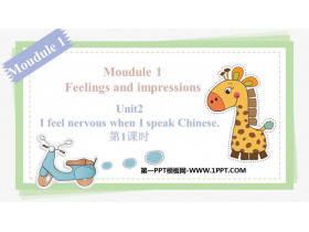 I feel nervous when I speak ChineseFeelings and impressions PPTn(1nr)