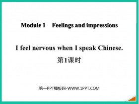 I feel nervous when I speak ChineseFeelings and impressions PPTd(1nr)