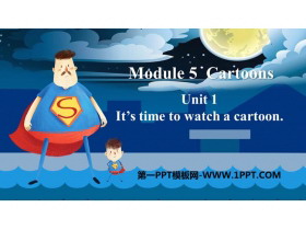 It's time to watch a cartoonCartoon stories PPTd