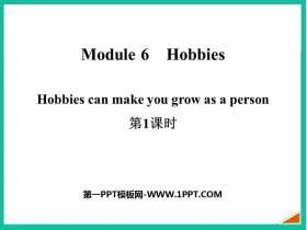 Hobbies can make you grow as a personHobbies PPTn(1nr)