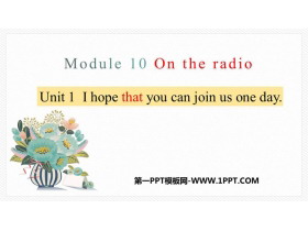 I hope that you can join us one dayOn the radio PPTμ