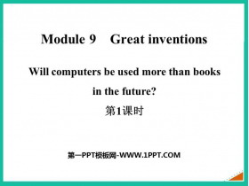 Will computers be used more than books in the future?Great inventions PPTμ(1ʱ)