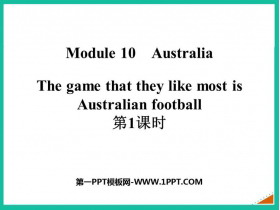 《The game that they like most is Australian football》Australia PPT�n件(第1�n�r)