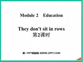 They don't sit in rowsEducation PPTn(2nr)