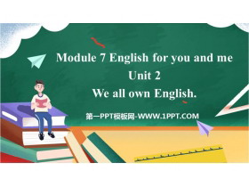 《We all own English》English for you and me PPT免�M�n件
