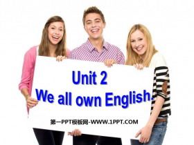 《We all own English》English for you and me PPT���|�n件