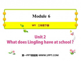 What does Lingling have at school?PPTƷn
