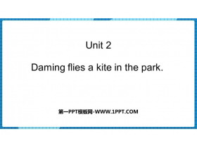 Daming flies a kite in the parkPPTμ