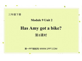 Has Amy got a bike?PPTn(1nr)