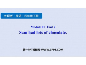 Sam had lots of chocolatesPPTʿμ