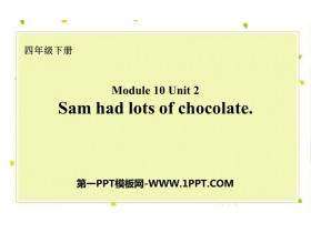 Sam had lots of chocolatesPPTμ