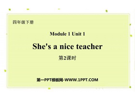 She's a nice teacherPPTn(2nr)